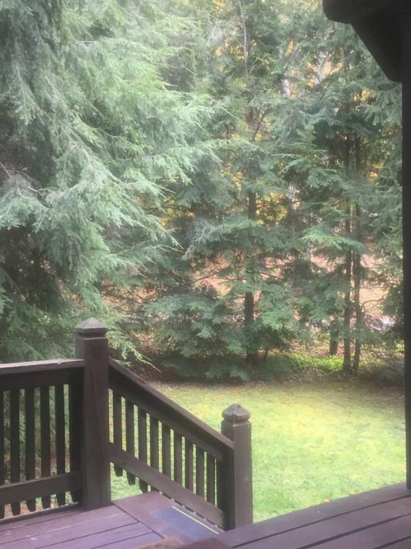 New River Gorge Cabins front porch